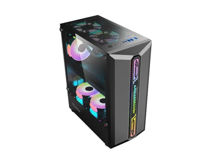 Armaggeddon Tritron Pro 300 Black Tritron Pro 300, Gejmersko kucsite sa integrisana 3xARGB ventilatora