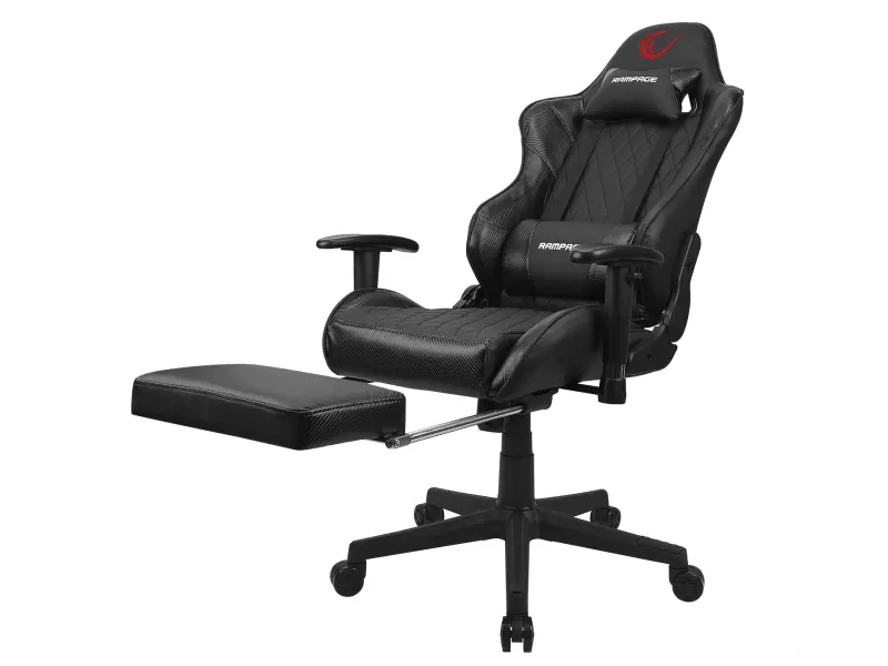 Rampage Gaming stolica KL-R71 EMPIRE with Footrest Crna