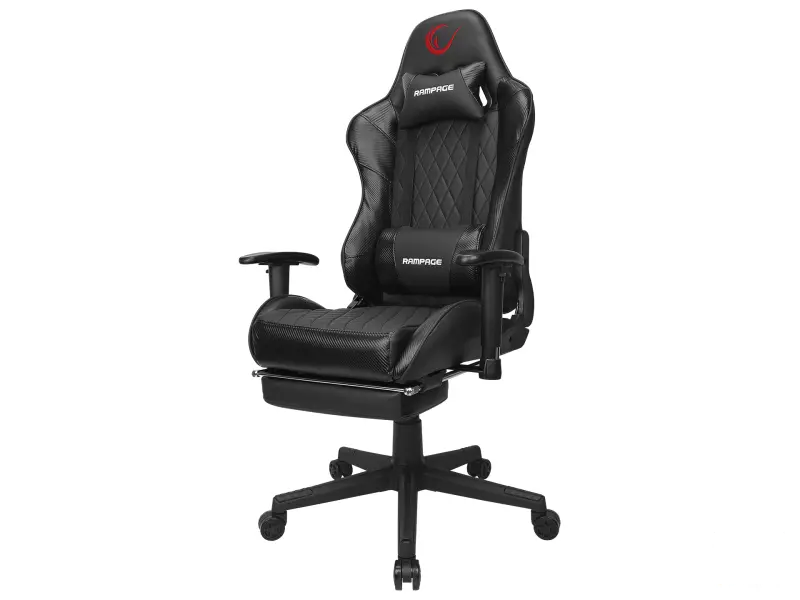 Rampage Gaming stolica KL-R71 EMPIRE with Footrest Crna