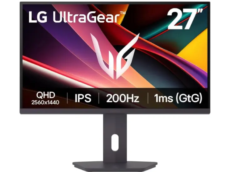 LG UltraGear IPS QHD Gaming Monitor 27G610A-B, 27", 2560x1440, 200Hz, 1ms, HDMI*2/DP, HAS/PIVOT