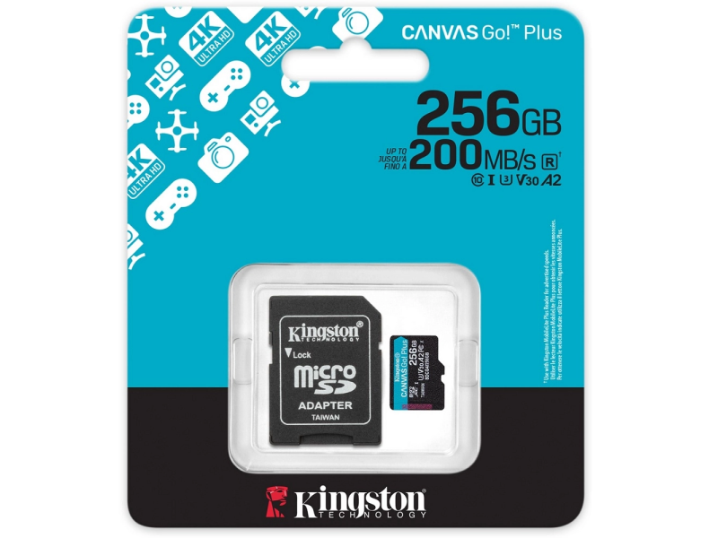 Kingston Micro SDXC 256GB Go! Plus