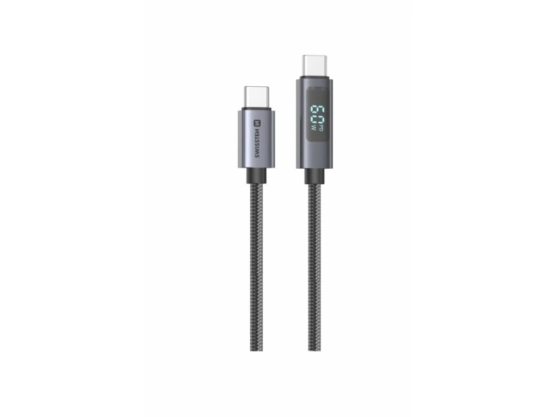 Swissten LCD CABLE USB-C / USB-C 1 M