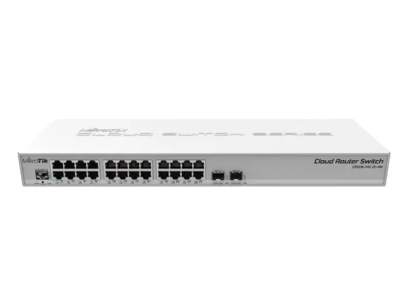 MIKROTIK MIKROTIK (CRS326-24G-2S+RM) RouterOS L5 ili SwitchOS dual boot switch sa SFP+ modulima 