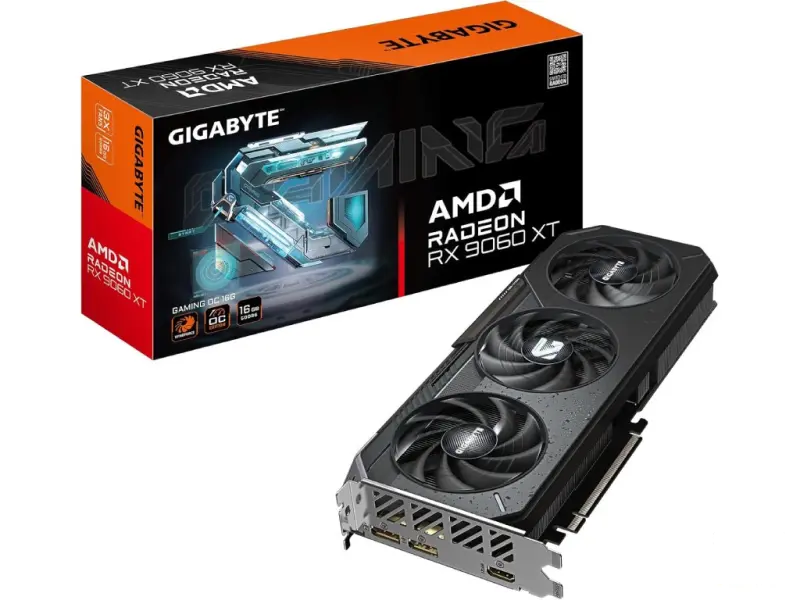 GIGABYTE VGA Radeon RX 9060 XT GAMING OC 16GB GDDR6, 128 bit, DP*2(2.1a)/HDMI*1(2.1b)