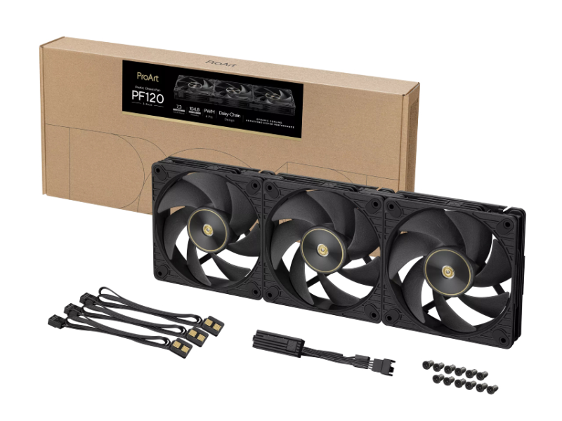 ASUS PROART PF120 FAN PWM BLACK 3IN1 ventilator