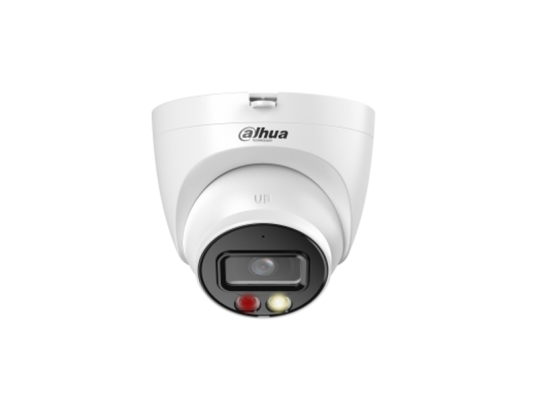 Dahua Kamera 4MP DH-IPC-HDW2449TP-S-IL-0280B Turret, WizSense Smart Dual Light, objektiv 2.8 mm, IR/LED domet do 30 m, ugrađen mikrofon, WDR, napajanje 12VDC/PoE, IP67
