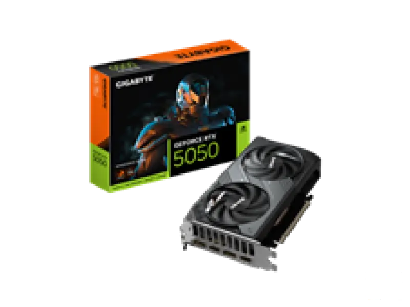 GIGABYTE VGA GeForce RTX 5050 WINDFORCE OC 8G GDDR6, 128 bit, DP*2(2.1b)/HDMI*2(2.1b)