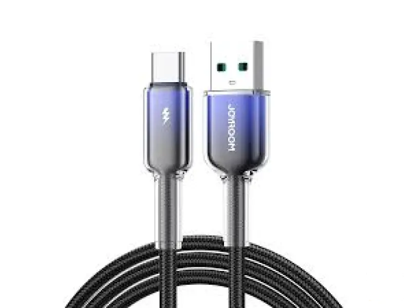 Joyroom S-A42 Crystal 3A Cable USB-A Lightning 1.2m-Black