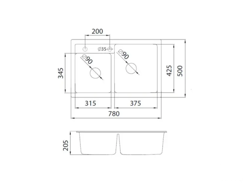 METALAC X QUADRO PLUS 2D CRNA