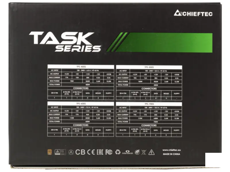 CHIEFTEC TPS-700S 700W TASK 80Plus Bronze napajanje 3Y 