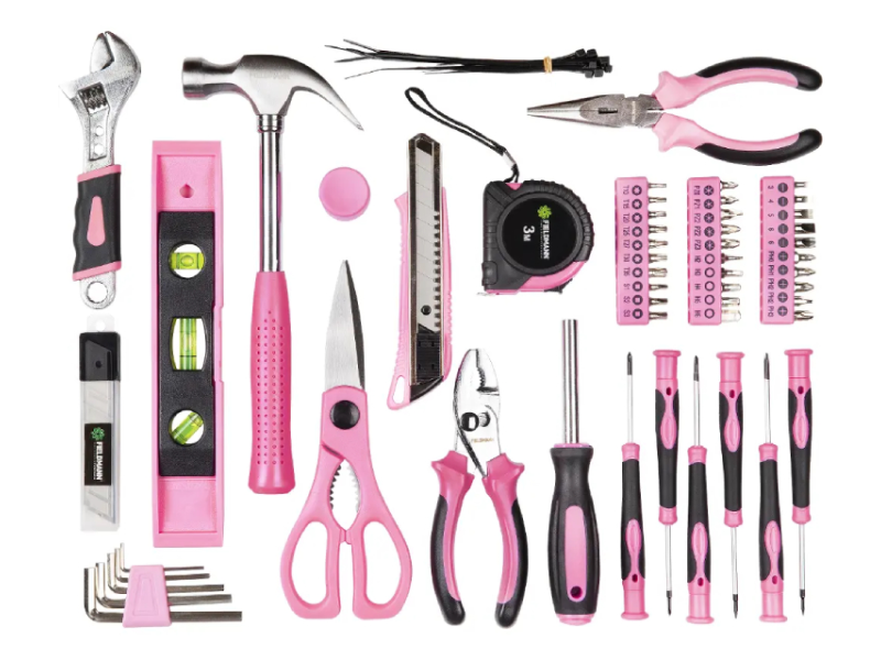 FIELDMANN FDG 5016-71R Set ručnog alata (71 deo) roze
