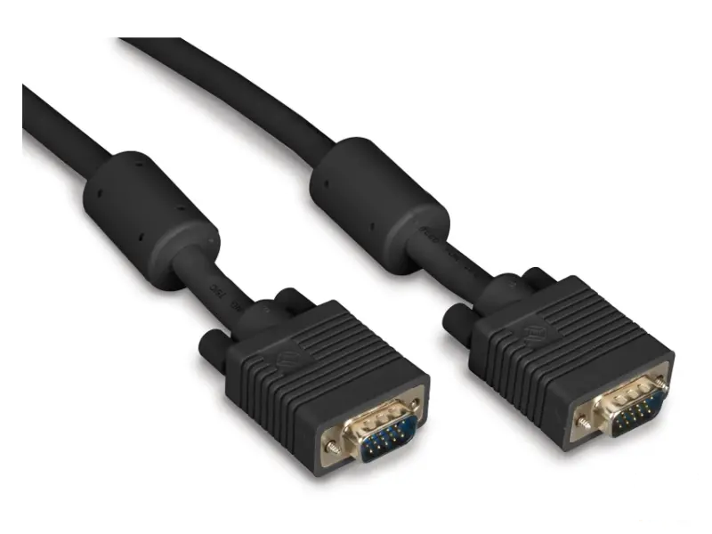E-GREEN Kabl VGA D-sub M/M 3m HQ feritno jezgro crni 