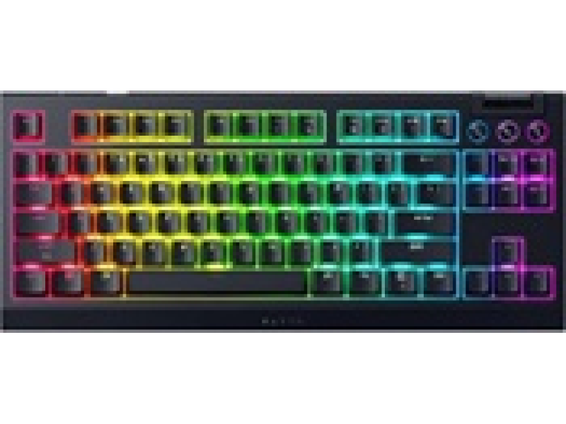 Razer RZ03-05480100-R3M1 BlackWidow V4 Low-Profile Tenkeyless HyperSpeed Orange Switch