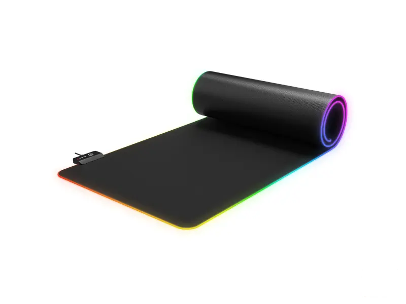 Rampage Podloga BLITZ RGB XL (MP-24) Black 300x800x3mm RGB LED