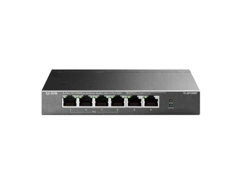 TP-LINK TL-SF1006P PoE switch 6 porta(4 poe+2) 