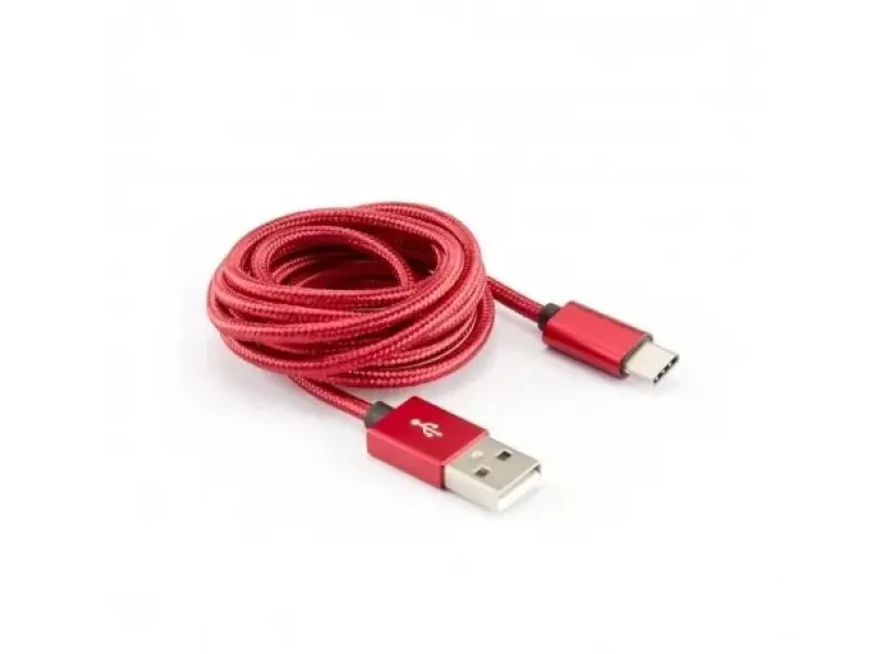 SBOX USB TYPE C M/M 1,5M FRUITY CRVENI