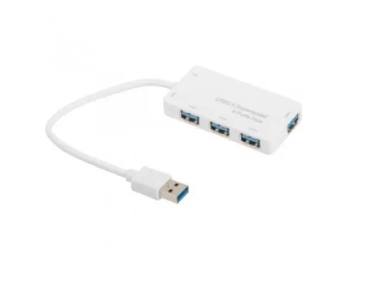 E-GREEN Hub USB 3.0 4 port bijeli