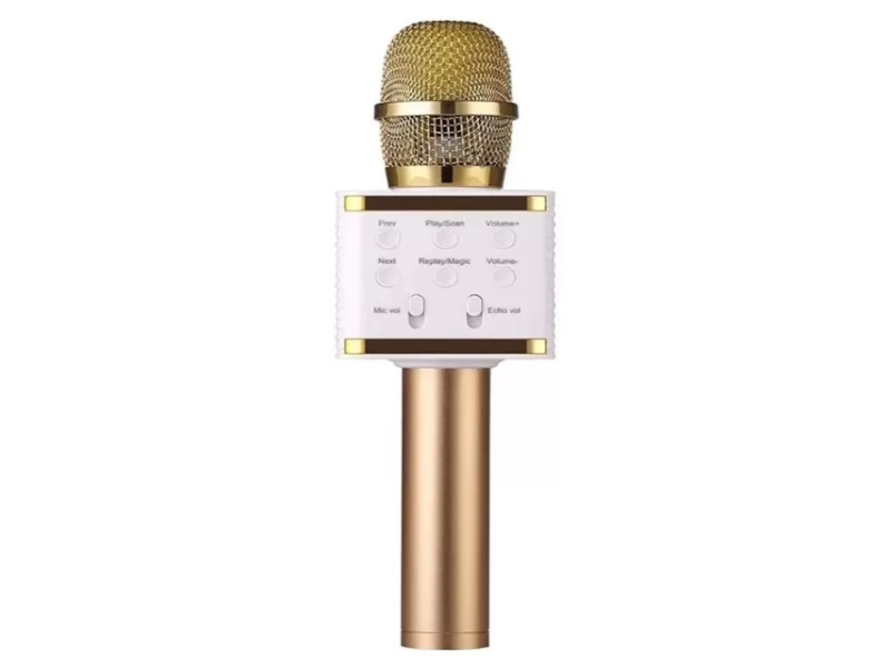 WSTER Karaoke Bluetooth Mikrofon V7 zlatni