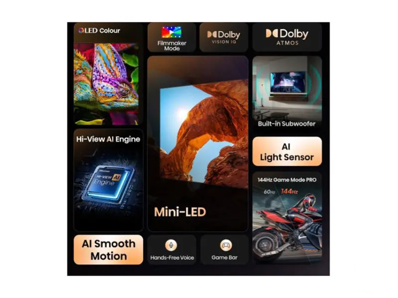 HISENSE 85 inča 85U7Q ULED Mini-LED 4K UHD Smart TV 
