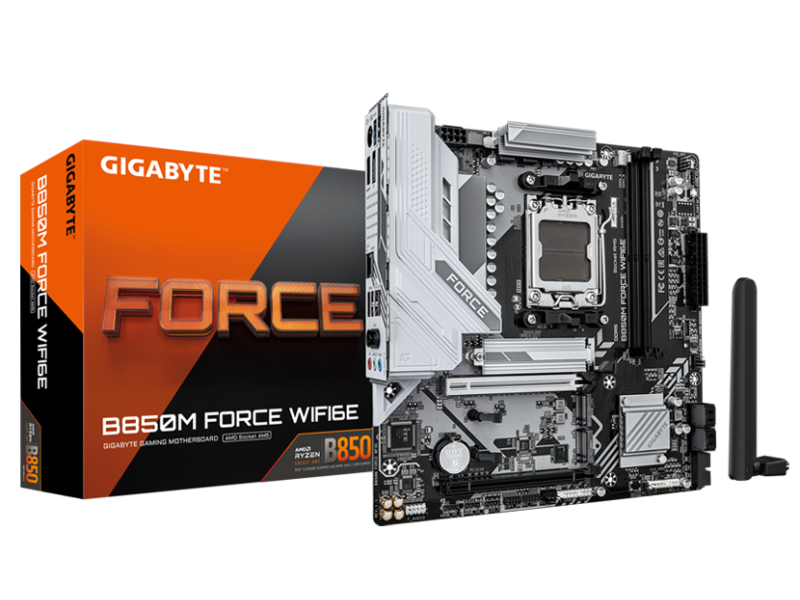 Gigabyte B850M FORCE WIFI6E (AM5) B850 FORCE WIFI6E /sAM5, 2xDDR5