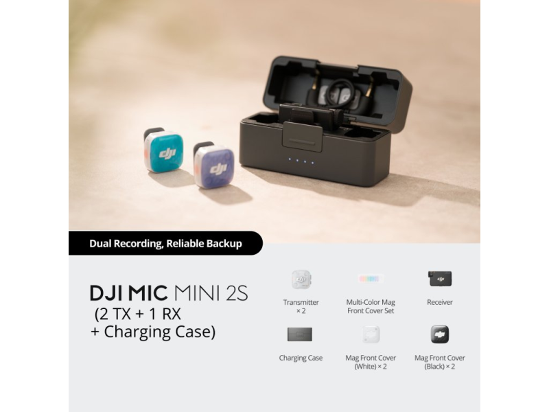 DJI Mic Mini 2S (2 TX + 1 RX + Charging Case)