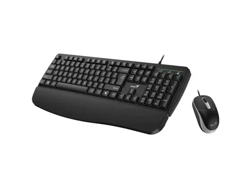 GENIUS KM-123 USB YU crna tastatura+ USB crni miš