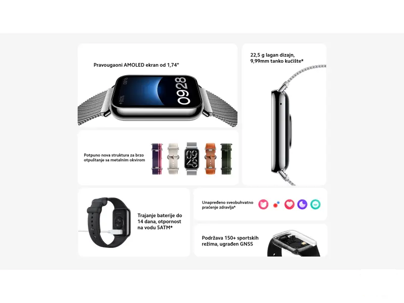 Xiaomi Smart Band 8 Pro (Light Grey)