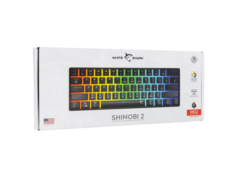 White Shark GK-004121 SHINOBI-2 Crna