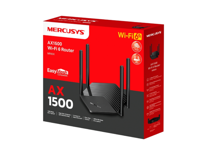 MERCUSYS MR60X(EU) AX1500 Wi-Fi 6 Router