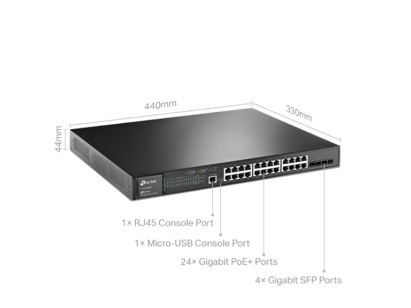 TP-LINK_ SG3428MP Omada 28-Port Gigabit L2+ upravljiv Switch sa 24- Porta PoE+