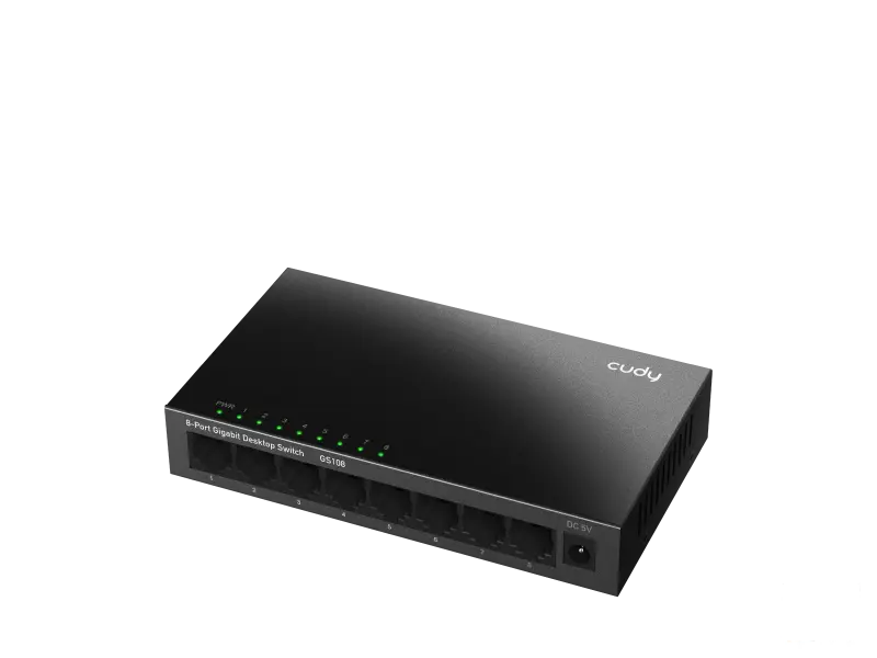 CUDY Switch GS108 8-Port 10/100/1000 Gigabit Metal