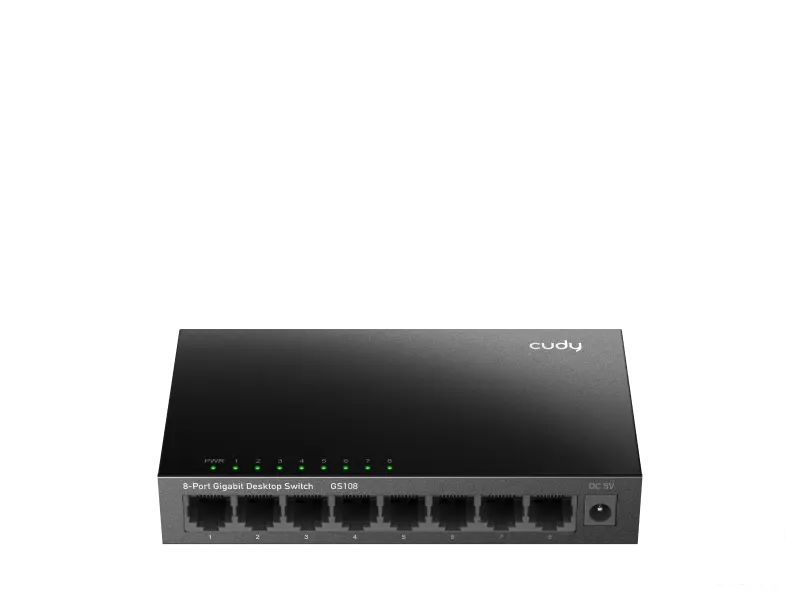 CUDY Switch GS108 8-Port 10/100/1000 Gigabit Metal