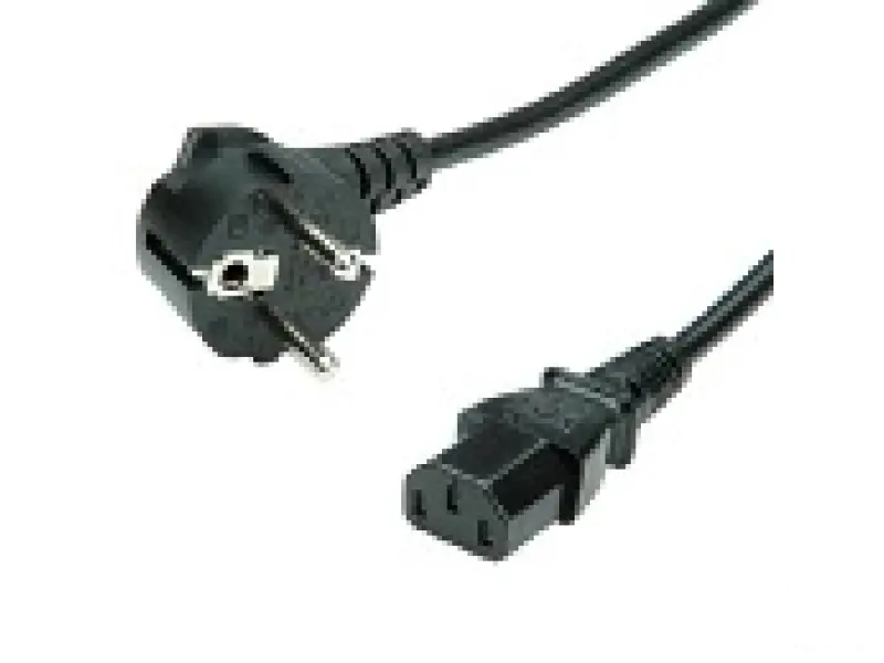 Rotronic 19.08.1018-100 ROLINE Kabl za napajanje PC-ja duzine 1.8m sa ravnim IEC i Schuko utikacem