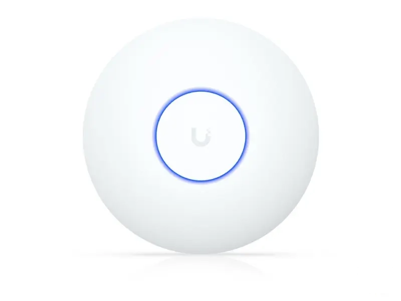 Ubiquiti UniFi U6+ Compact WiFi6 Access Point with 300+ client capacity, PoE, 9W, GbE RJ45 port