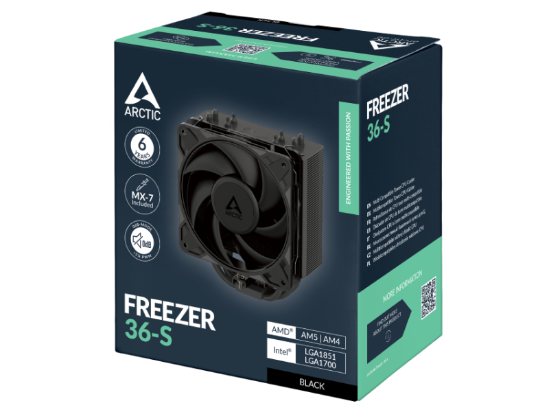 ARCTIC Freezer 36-S Black procesorski hladnjak crni (ACFRE00196A)