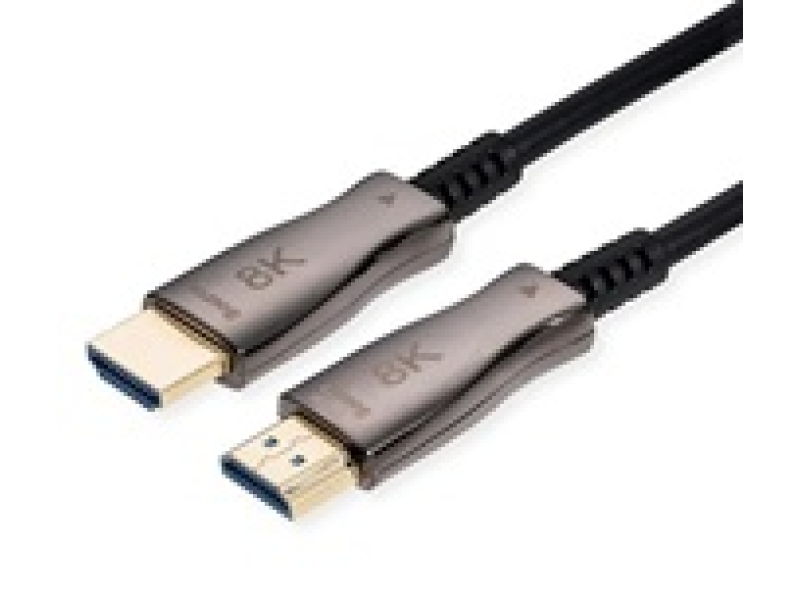 Rotronic 14.99.3484 ALUE HDMI 8K Ultra HD kabl+ Ethernet, M/M Active Optical (AOC), 7680x4320 @60Hz, 15 m, crni