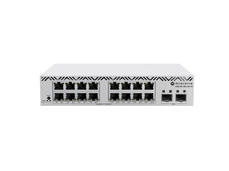 MIKROTIK CSS318-16G-2S+IN 16x GigE, 2xSFP switch 