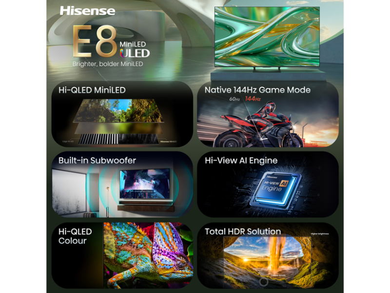 HISENSE 65 inča 65E8S ULED MiniLED 4K UHD Smart TV