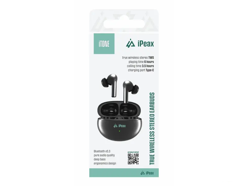 iPEAX Slušalice TWS Bluetooth iTONE Black