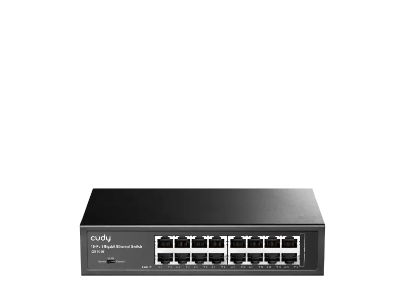 CUDY Switch GS1016 16-Port Gigabit Metal Rackmount