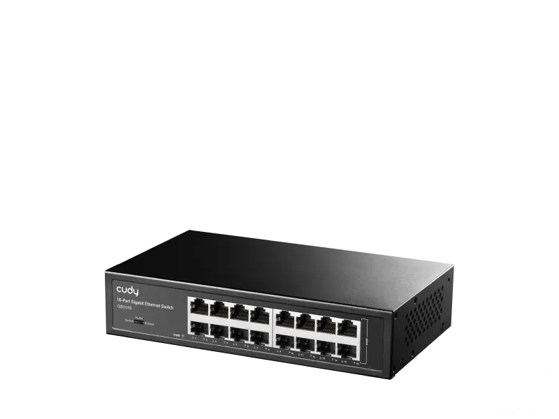 CUDY Switch GS1016 16-Port Gigabit Metal Rackmount