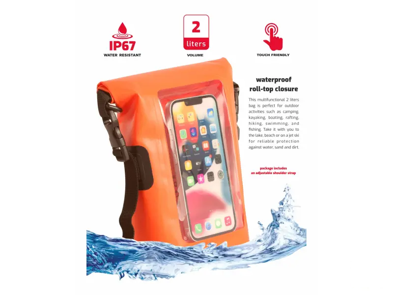 Swissten Case Waterproof 2L, Orange