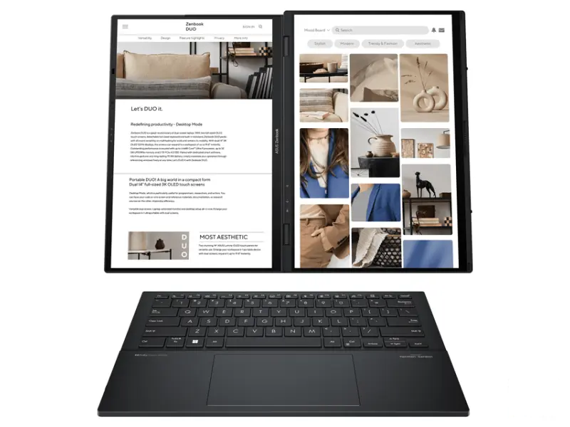 ASUS Zenbook 14 DUO OLED  UX8406CA-QL041W (14 inča FHD, Ultra 9 285H, 32GB, SSD 1TB, Win11 Home)