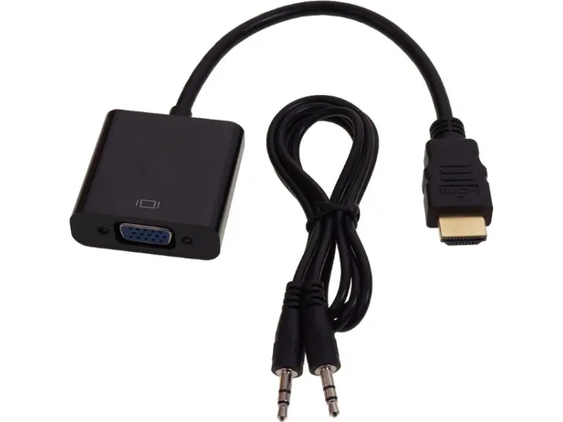 FAST ASIA Adapter-konvertor HDMI (M) - VGA (F) + Audio kabl 3.5mm crni 