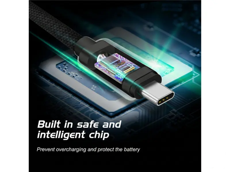 Swissten Data kabl Textile USB / USB-C 2m Black