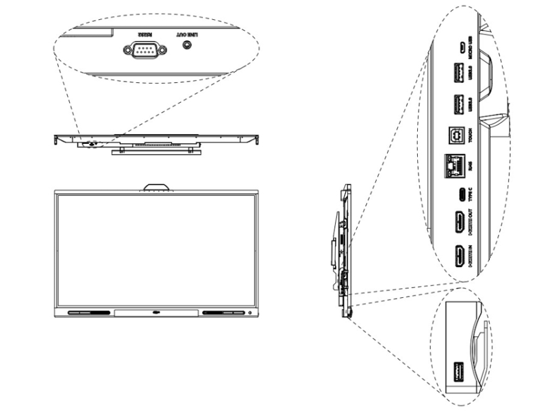 DAHUA 98 inča LPH98-MC470-P 4K DLED 450 nita Smart interactive whiteboard sa kamerom