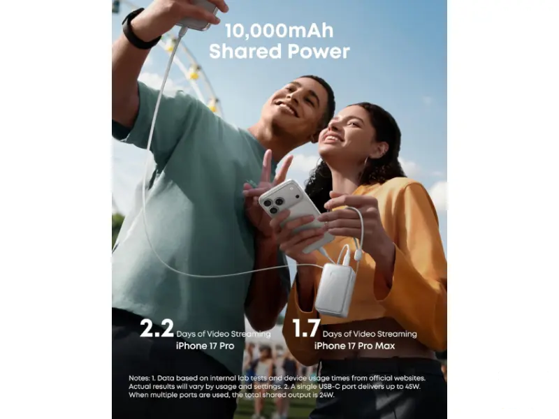 Anker Nano Power bank 10.000 mAh 45 W bijeli