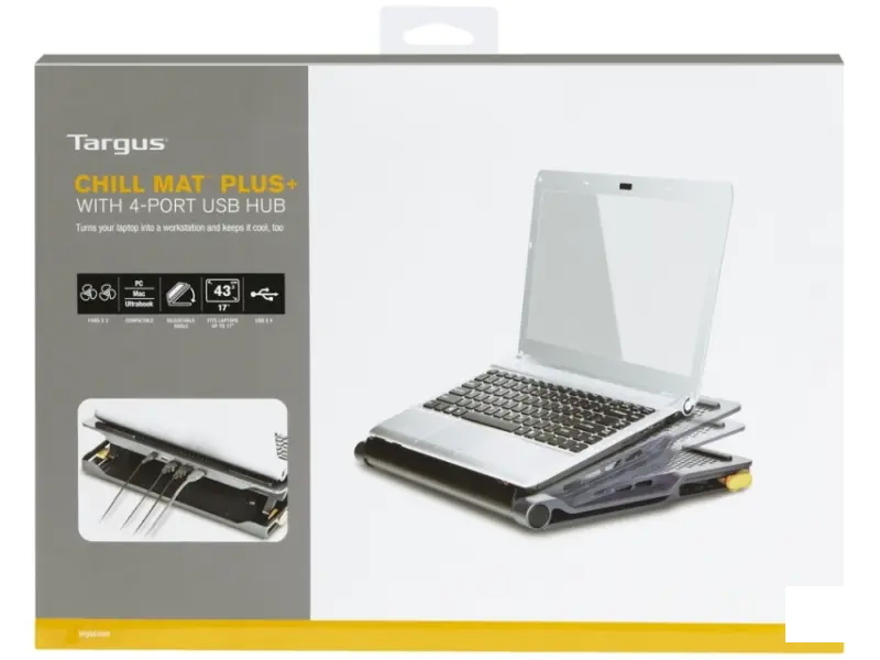 TARGUS Postolje i hladnjak za laptop Chill Mat AWE81EU, crno-sivo 