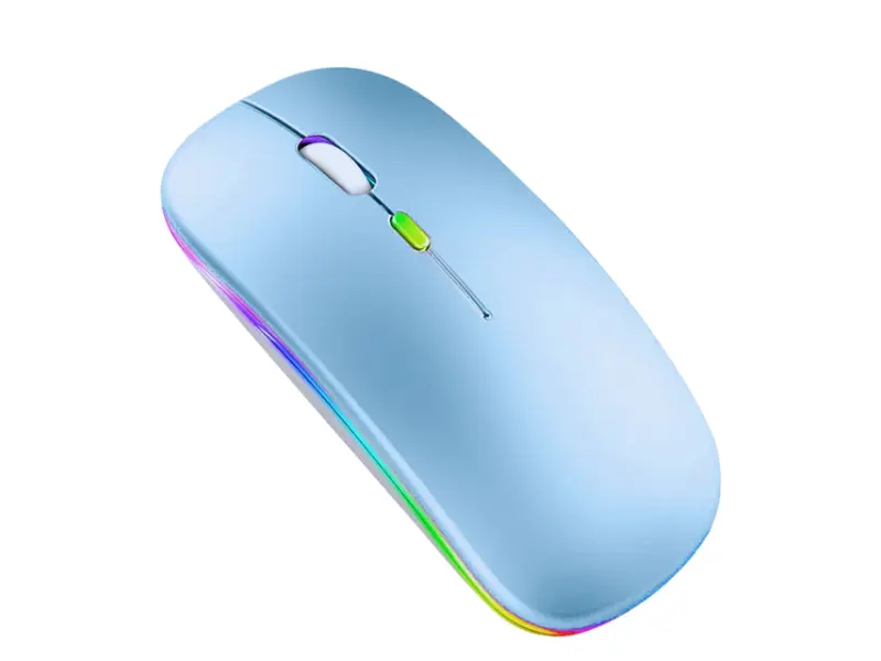 AOAS W07 Bežični RGB miš plavi 