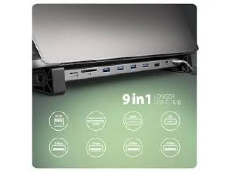 USBHUB4xUSB3.2(A/C),SATA/NVMe M.2,GLAN,HDMI,DP,SD/microSD,PD